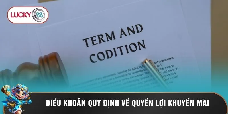 Điều khoản quy định về quyền lợi khuyến mãi
