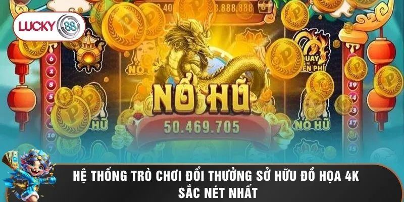 Hệ thống trò chơi đổi thưởng sở hữu đồ họa 4K sắc nét nhất